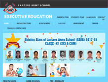 Tablet Screenshot of lancersarmyschool.com